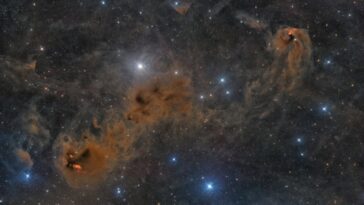 destaque-da-nasa:-nuvem-molecular-e-estrelas-sao-foto-astronomica-do-dia