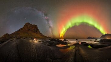 destaque-da-nasa:-via-lactea-e-aurora-sao-foto-astronomica-do-dia