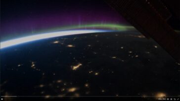 astronauta-registra-aurora-boreal-da-estacao-espacial;-veja