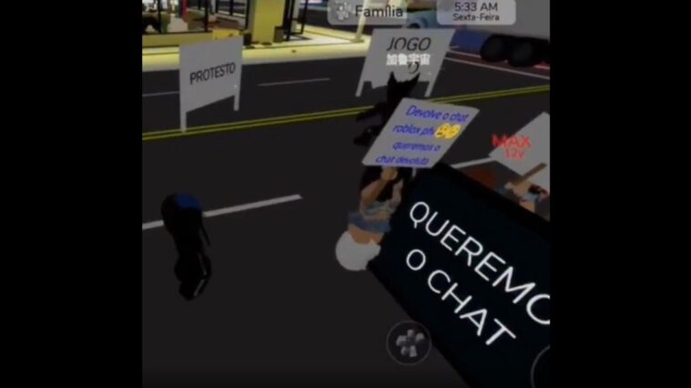 criancas-protestam-apos-roblox-bloquear-chat-para-menores